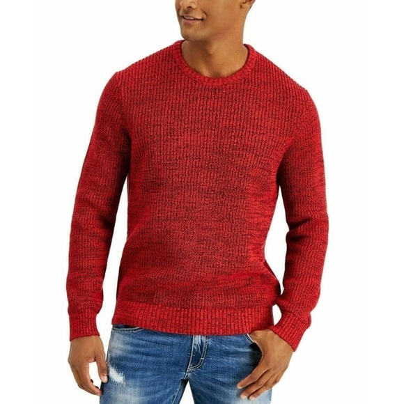 INC International Concepts Men's Red Crewneck Sweater Sz XL - Picture 1 of 7